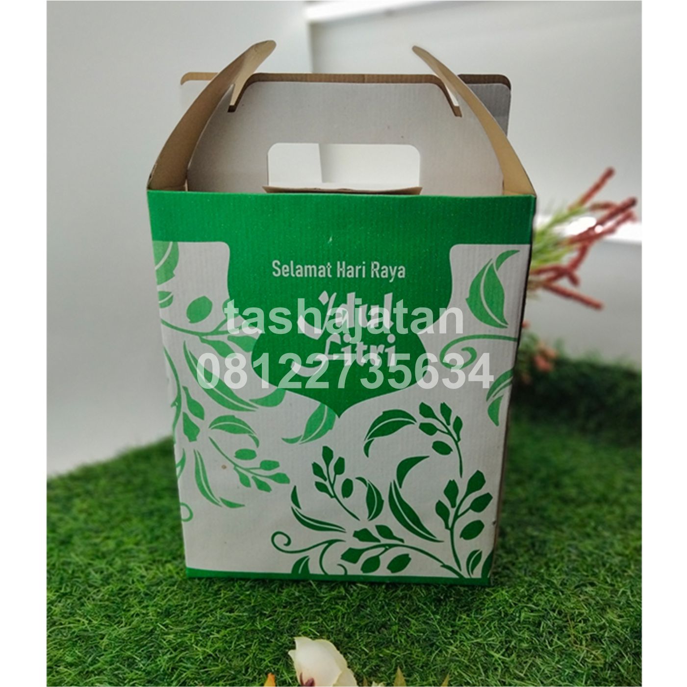 Kotak Box Dos Hampers Lebaran Parcel Lebaran Idul Fitri 23 x 17 x 28 Kardus Idul Fitri Jinjing