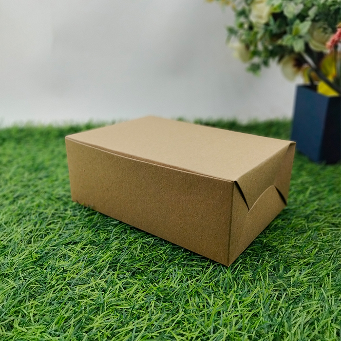 Kotak Fried Chicken Kraft Laminasi Food Grade Polos 17 x 12 x 6,5 Dos Kraft C