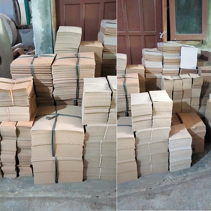 Plano Kertas Kraft Coklat dan Putih 120 x 90 cm